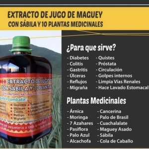 EXTRACTO DE JUGO CON SABILA Y 10 PLANTS